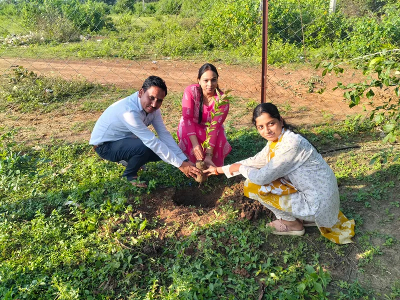शासकीय उच्चतर माध्यमिक विद्यालय धूरी में एक पेड़ मां के नाम अभियान के तहत किया गया वृक्षारोपण